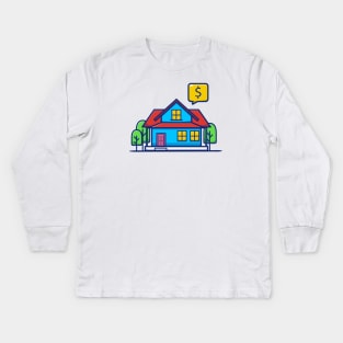 House for Rent and Sale Kids Long Sleeve T-Shirt